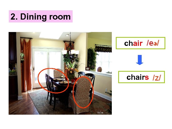 2. Dining room chairs 