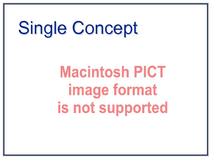 Single Concept 