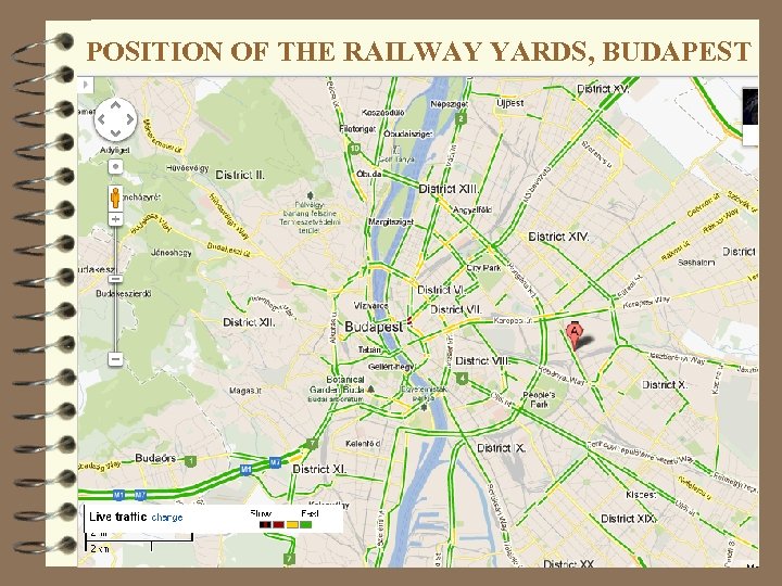 POSITION OF THE RAILWAY YARDS, BUDAPEST 
