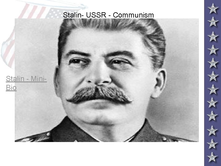 Stalin- USSR - Communism Stalin - Mini. Bio 