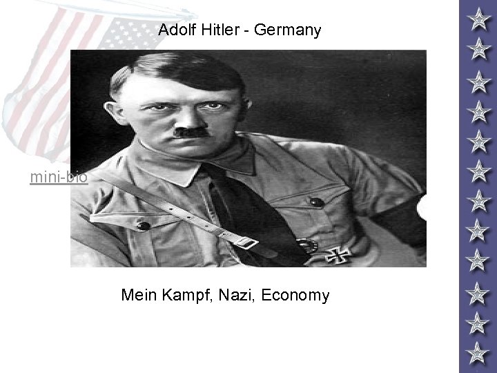 Adolf Hitler - Germany mini-bio Mein Kampf, Nazi, Economy 