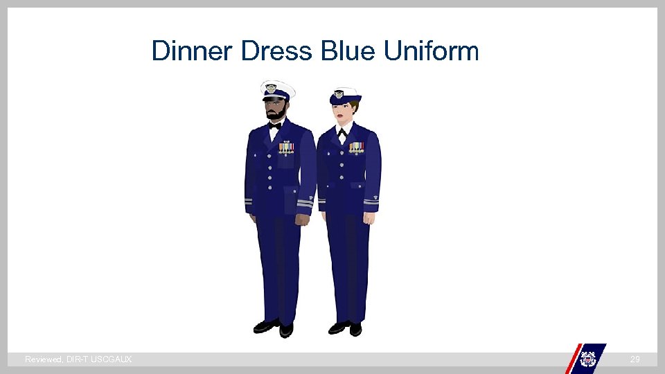 Dinner Dress Blue Uniform ` Reviewed, DIR-T USCGAUX 29 