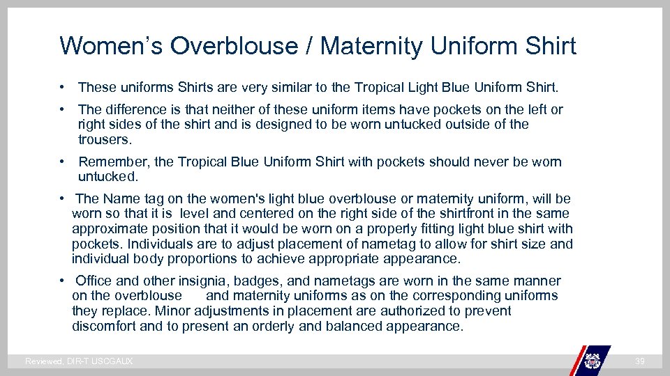 Women’s Overblouse / Maternity Uniform Shirt • These uniforms Shirts are very similar to