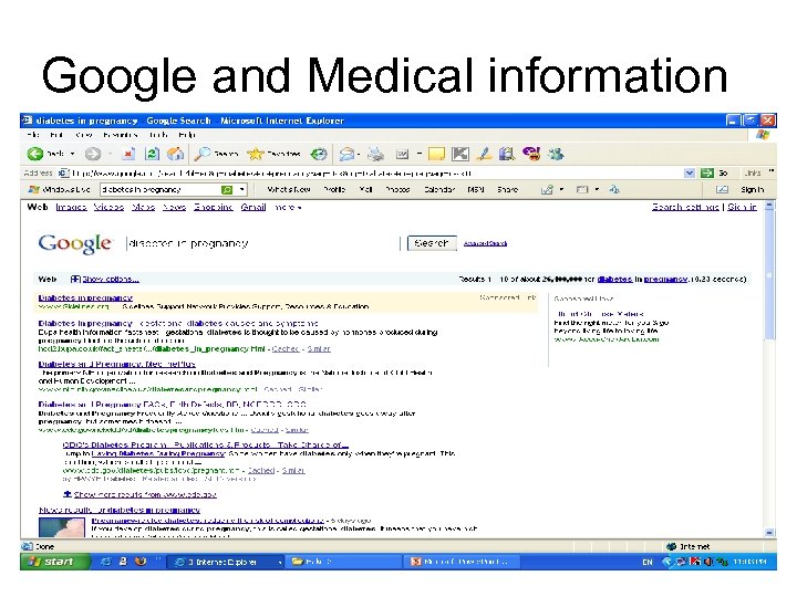 Google and Medical information 