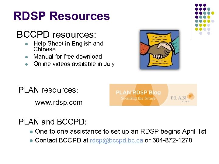 RDSP Resources BCCPD resources: Help Sheet in English and Chinese Manual for free download