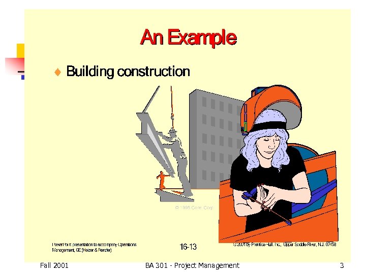 Fall 2001 BA 301 - Project Management 3 