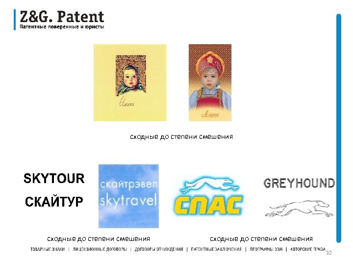 сходные до степени смешения 32 