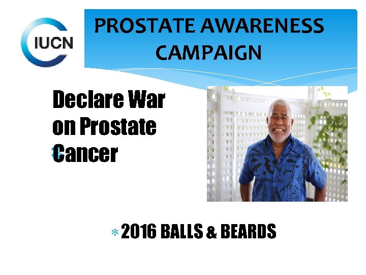 PROSTATE AWARENESS CAMPAIGN Declare War on Prostate Cancer Aw 2016 BALLS & BEARDS Permit