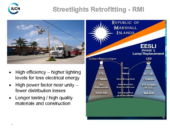  High efficiency – higher lighting levels for less electrical energy High power factor