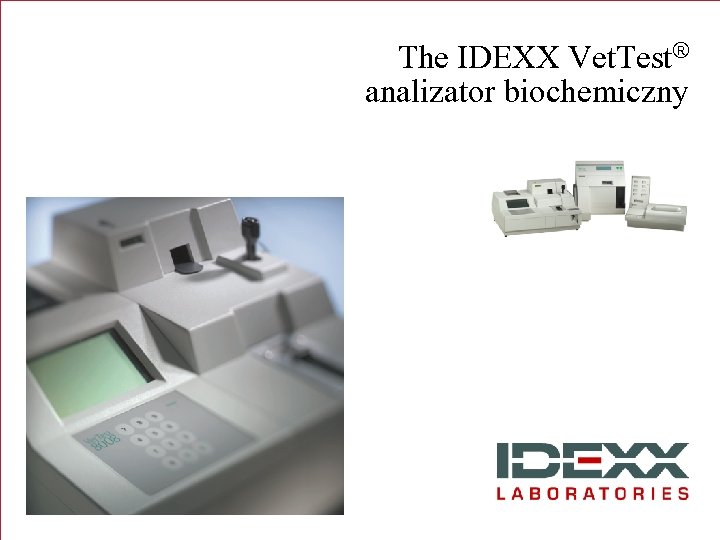 The IDEXX Vet. Test® analizator biochemiczny 