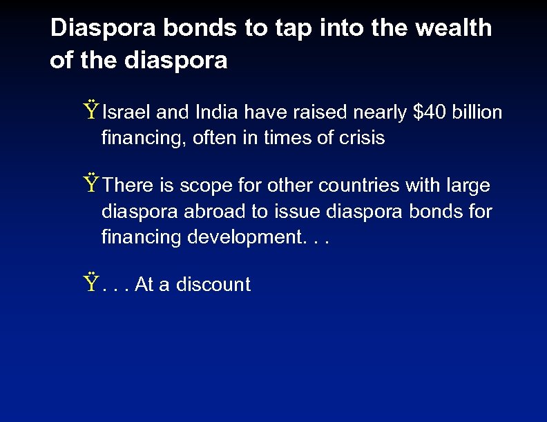 Diaspora bonds to tap into the wealth of the diaspora Ÿ Israel and India