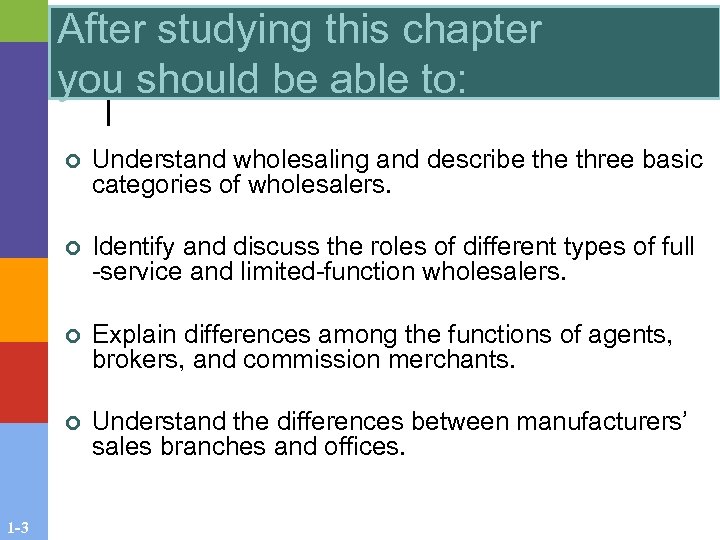 After studying this chapter you should be able to: ¢ ¢ Identify and discuss