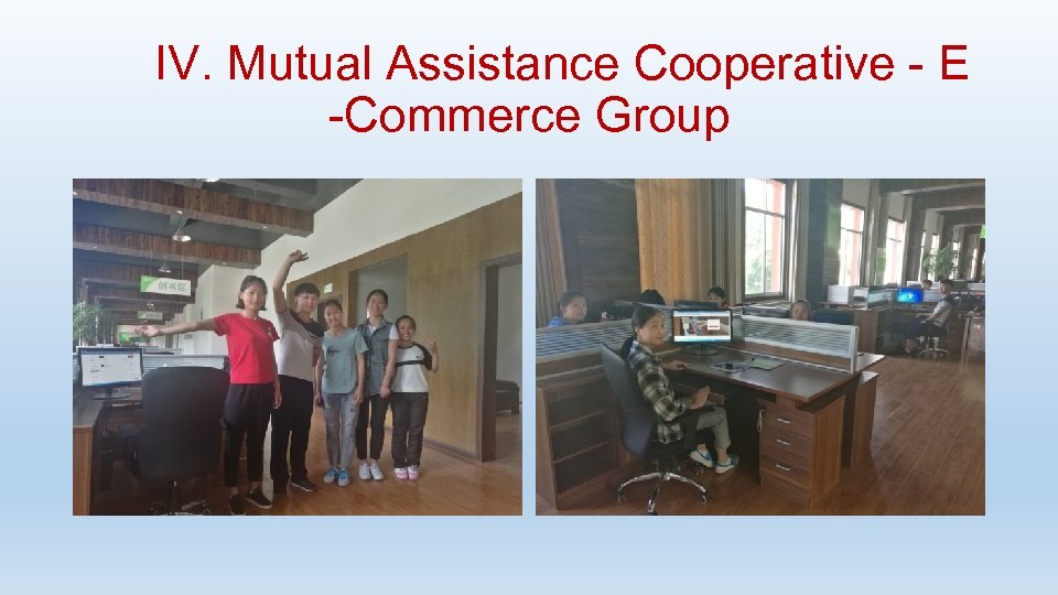  IV. Mutual Assistance Cooperative - E -Commerce Group 