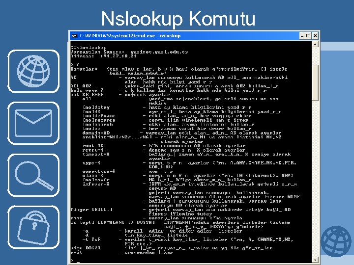 Nslookup Komutu 