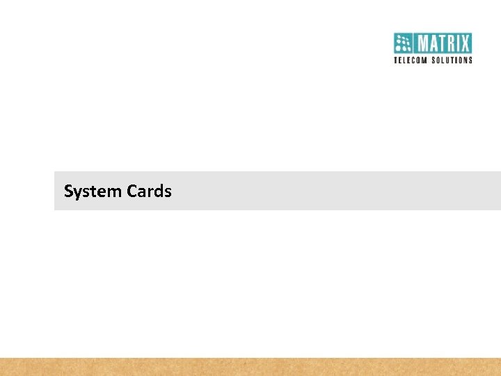 System Cards 