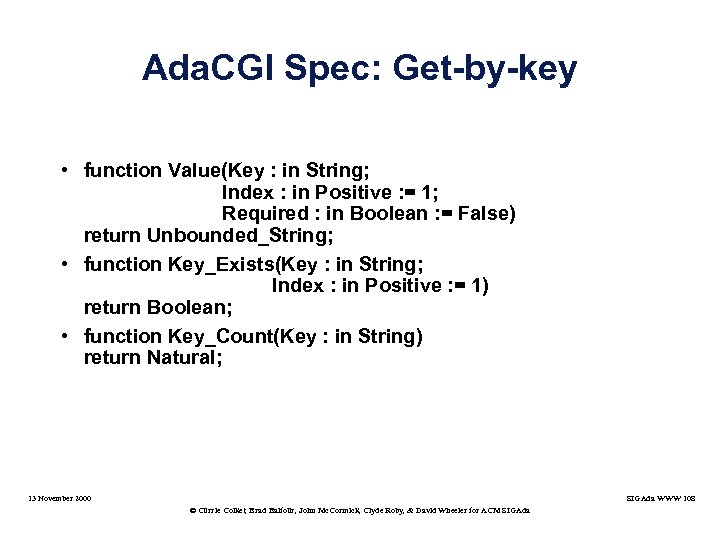 Ada. CGI Spec: Get-by-key • function Value(Key : in String; Index : in Positive