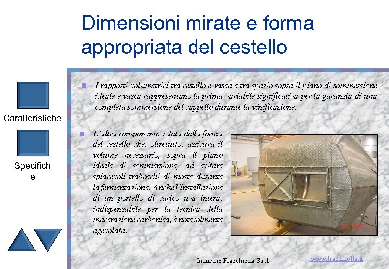 Dimensioni mirate e forma appropriata del cestello n I rapporti volumetrici tra cestello e