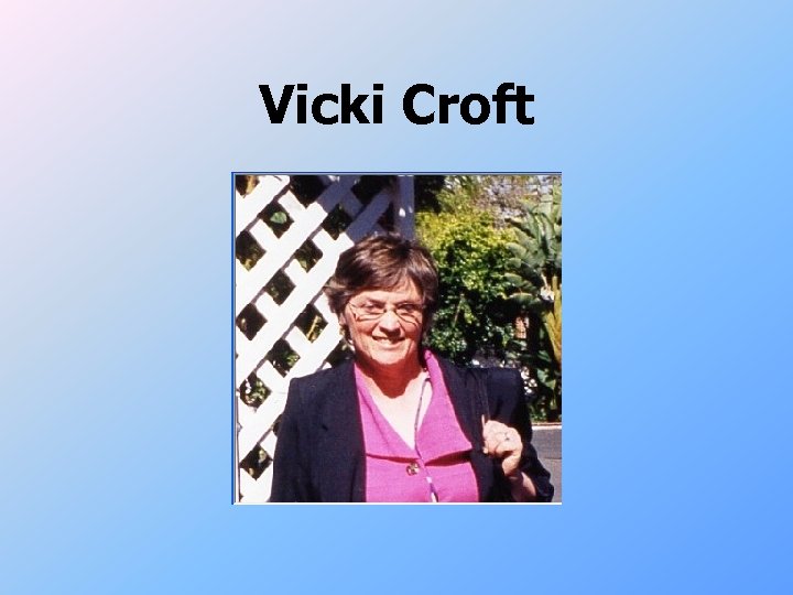 Vicki Croft 