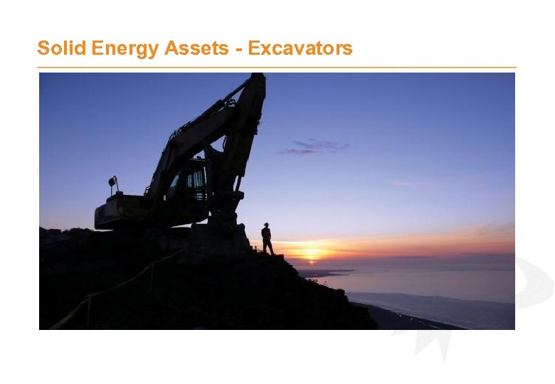 Solid Energy Assets - Excavators 