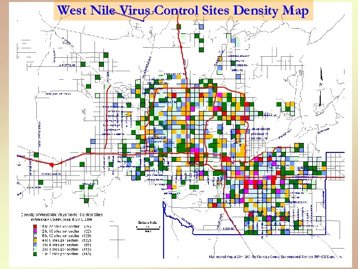 West Nile Virus Control Sites Density Map 