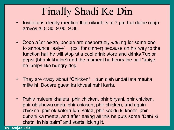 Finally Shadi Ke Din • Invitations clearly mention that nikaah is at 7 pm