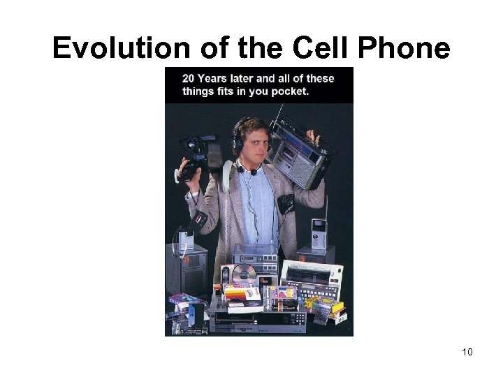 Evolution of the Cell Phone 10 