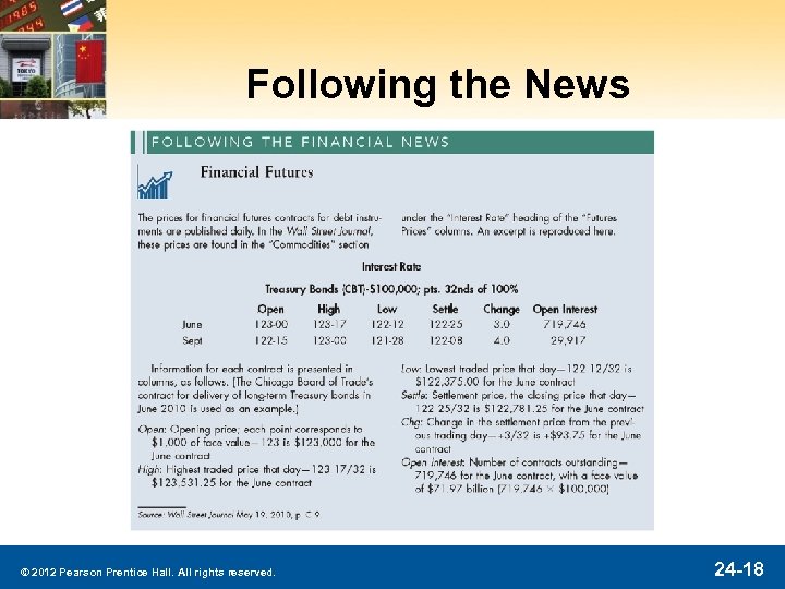Following the News © 2012 Pearson Prentice Hall. All rights reserved. 24 -18 