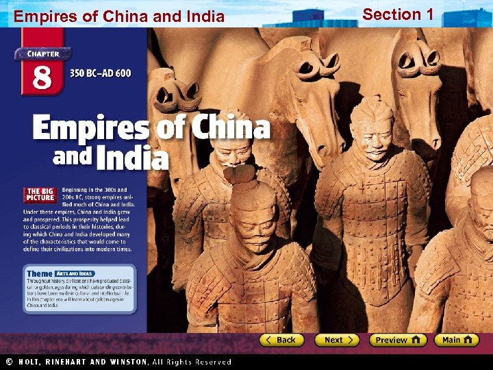 Empires of China and India Section 1 