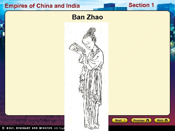 Empires of China and India Ban Zhao Section 1 
