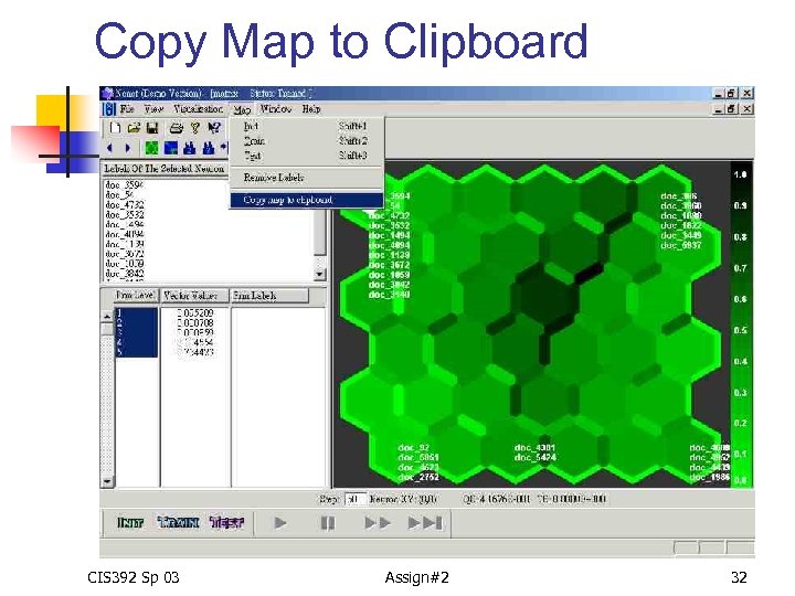 Copy Map to Clipboard CIS 392 Sp 03 Assign#2 32 