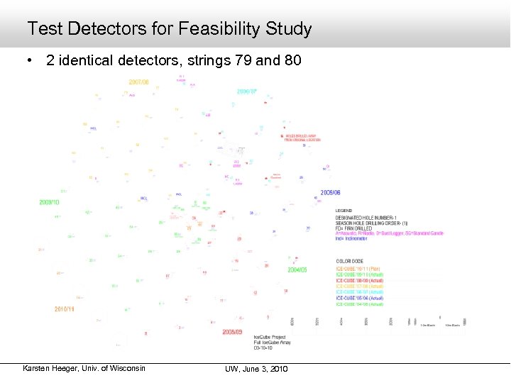 Test Detectors for Feasibility Study • 2 identical detectors, strings 79 and 80 Karsten