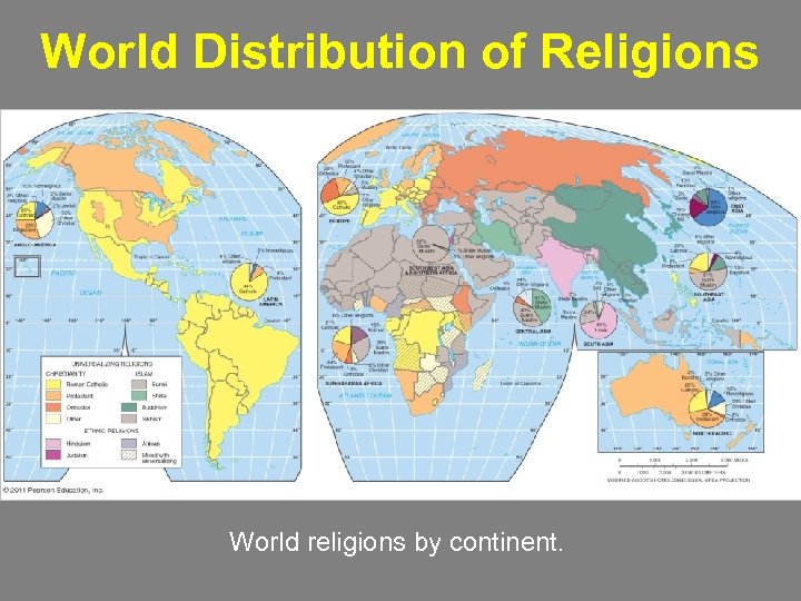 World Distribution of Religions World religions by continent. 