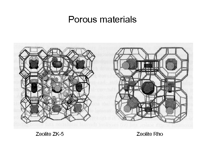 Porous materials Zeolite ZK-5 Zeolite Rho 