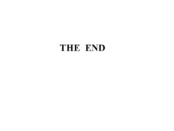 THE END 