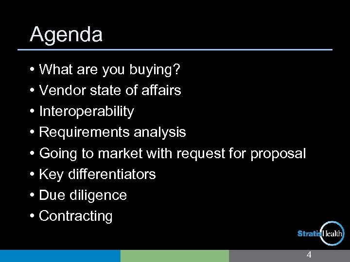 Agenda • What are you buying? • Vendor state of affairs • Interoperability •