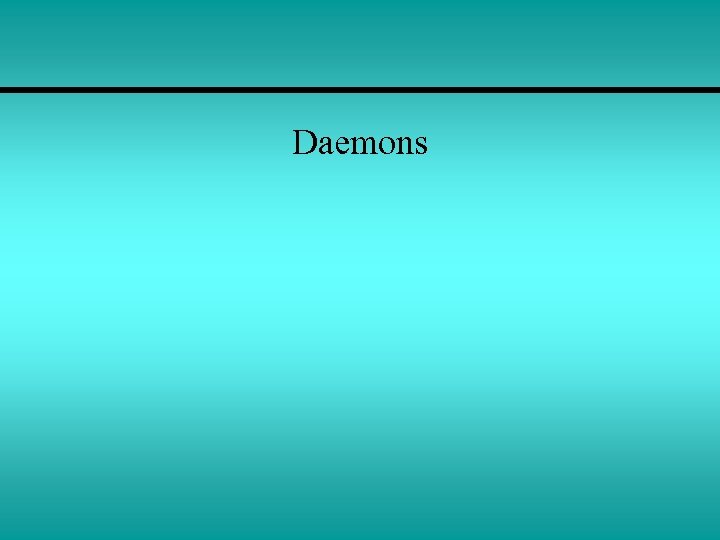 Daemons 