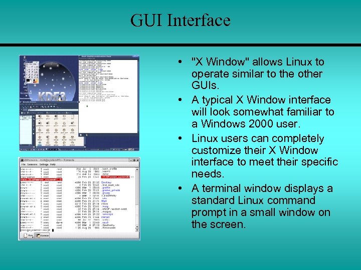 GUI Interface • 