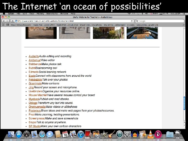 The Internet ‘an ocean of possibilities’ 