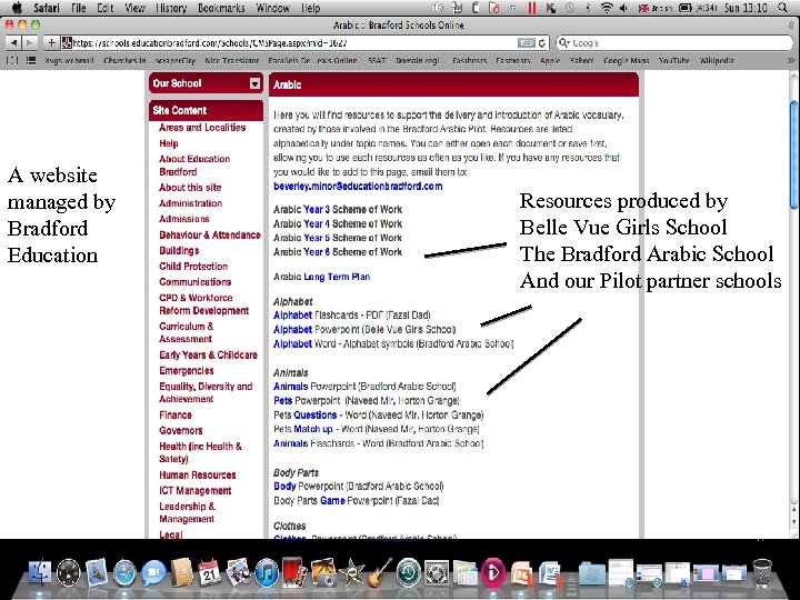 A website managed by Bradford Education Resources produced by Belle Vue Girls School The