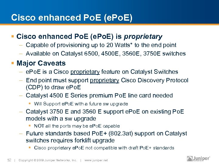 Cisco enhanced Po. E (e. Po. E) § Cisco enhanced Po. E (e. Po.