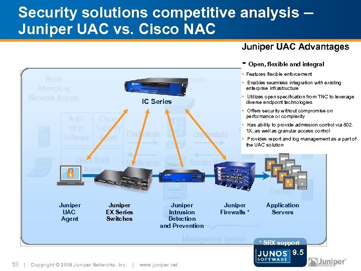 Security solutions competitive analysis – Juniper UAC vs. Cisco NAC Juniper UAC Advantages -