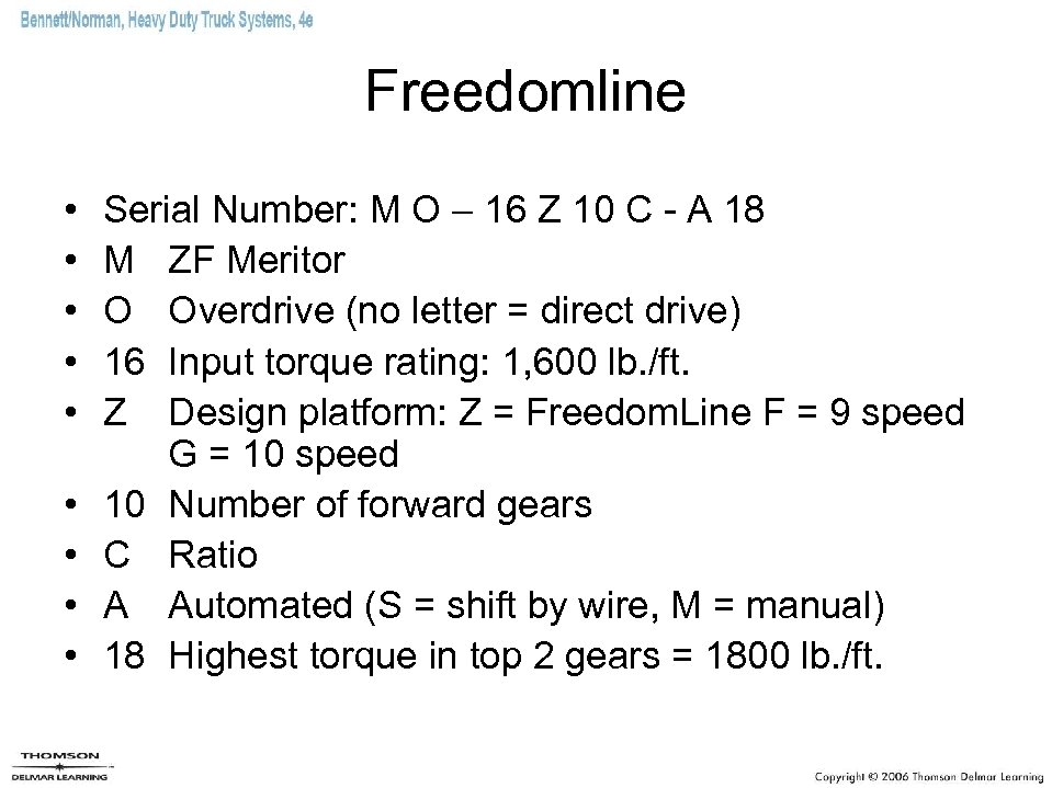 Freedomline • • • Serial Number: M O – 16 Z 10 C -