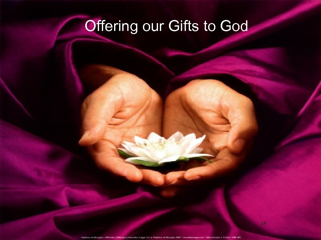 Offering our Gifts to God 45 