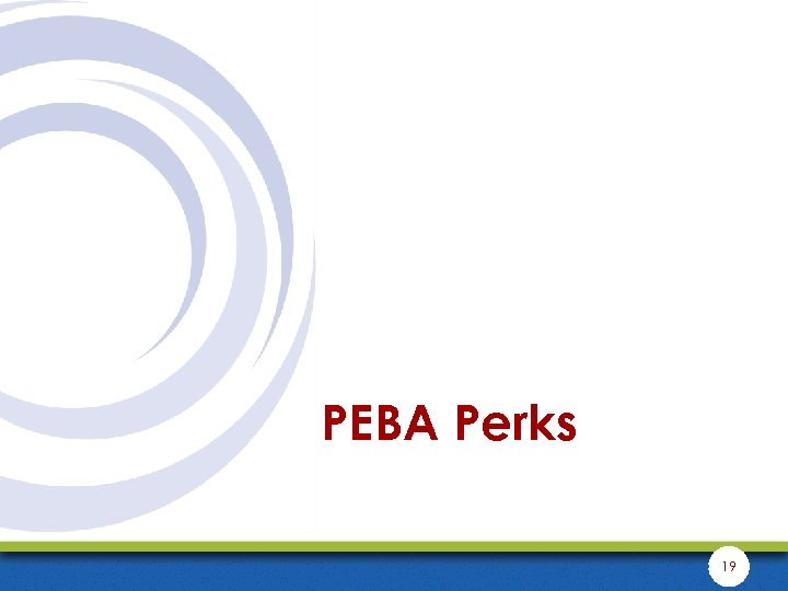 PEBA Perks 19 