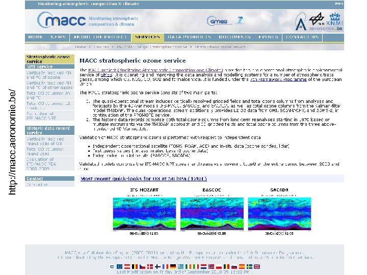 http: //macc. aeronomie. be/ 