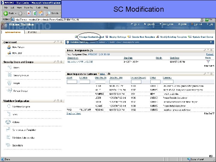 IBM Software Group SC Modification 63 