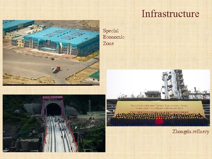 Infrastructure Special Economic Zone Zhongda refinery 