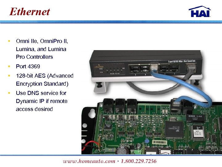 Ethernet § Omni IIe, Omni. Pro II, Lumina, and Lumina Pro Controllers § Port