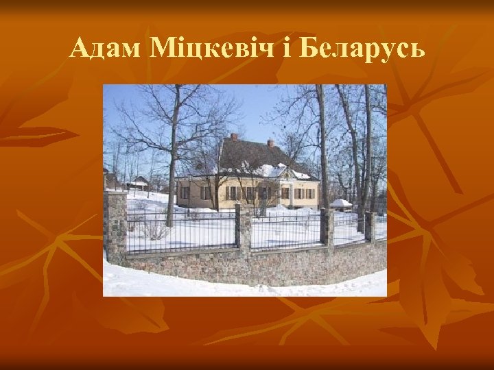 Адам Міцкевіч і Беларусь 