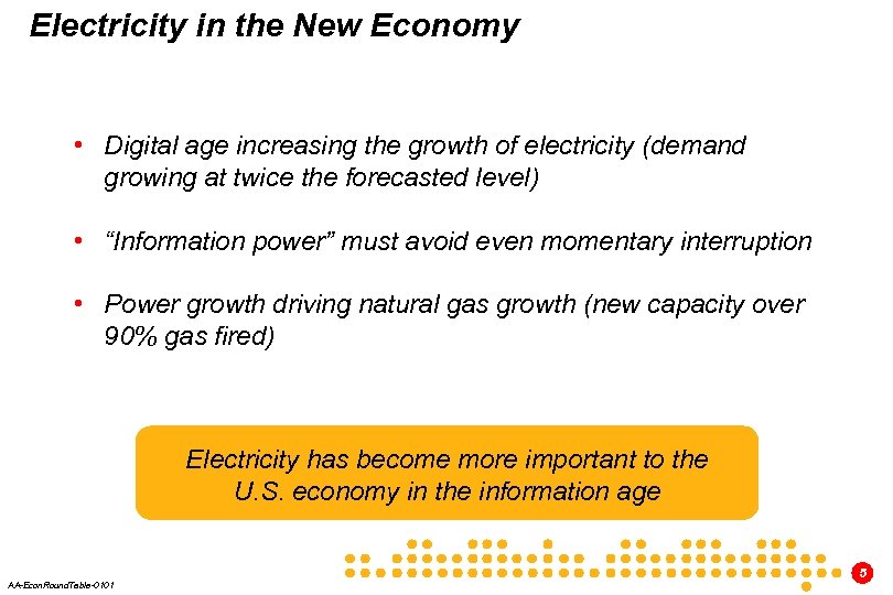 Electricity in the New Economy • Digital age increasing the growth of electricity (demand